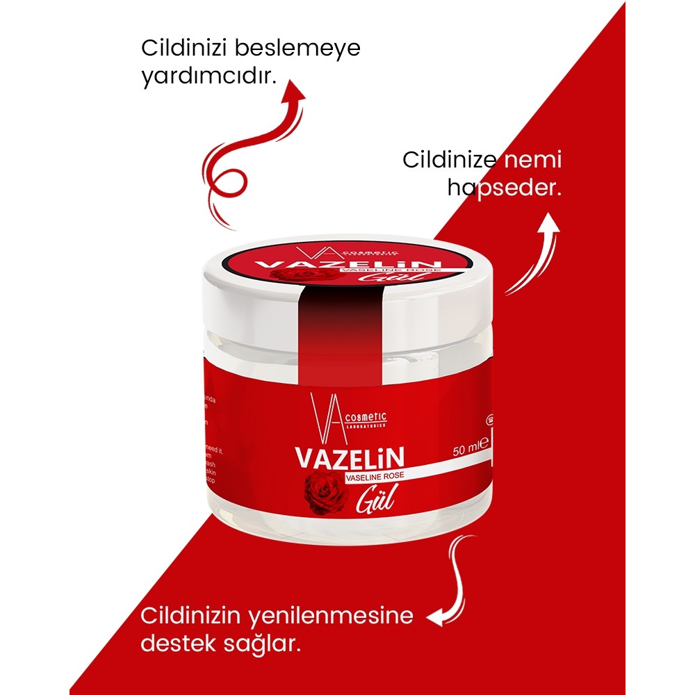 VA COSMETIC VAZELİN GÜL 50 ML