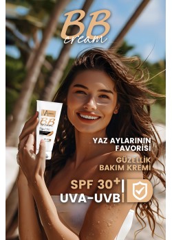 CİLT BAKIM KREMİ BB DOĞAL TON 30 SPF UVA UVB LEKE KARŞITI 40 ML