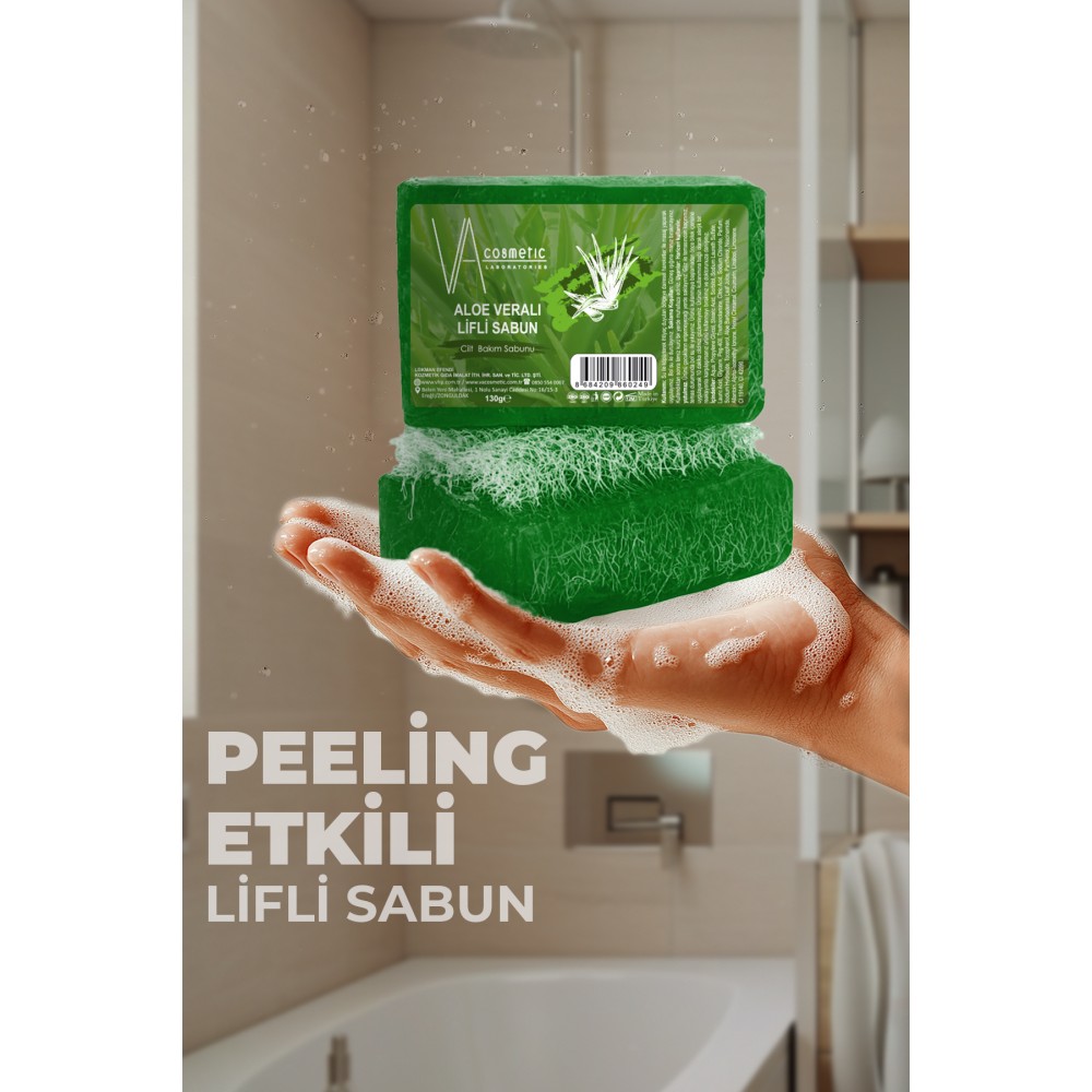 VA COSMETIC ALOE VERALI LİFLİ SABUN