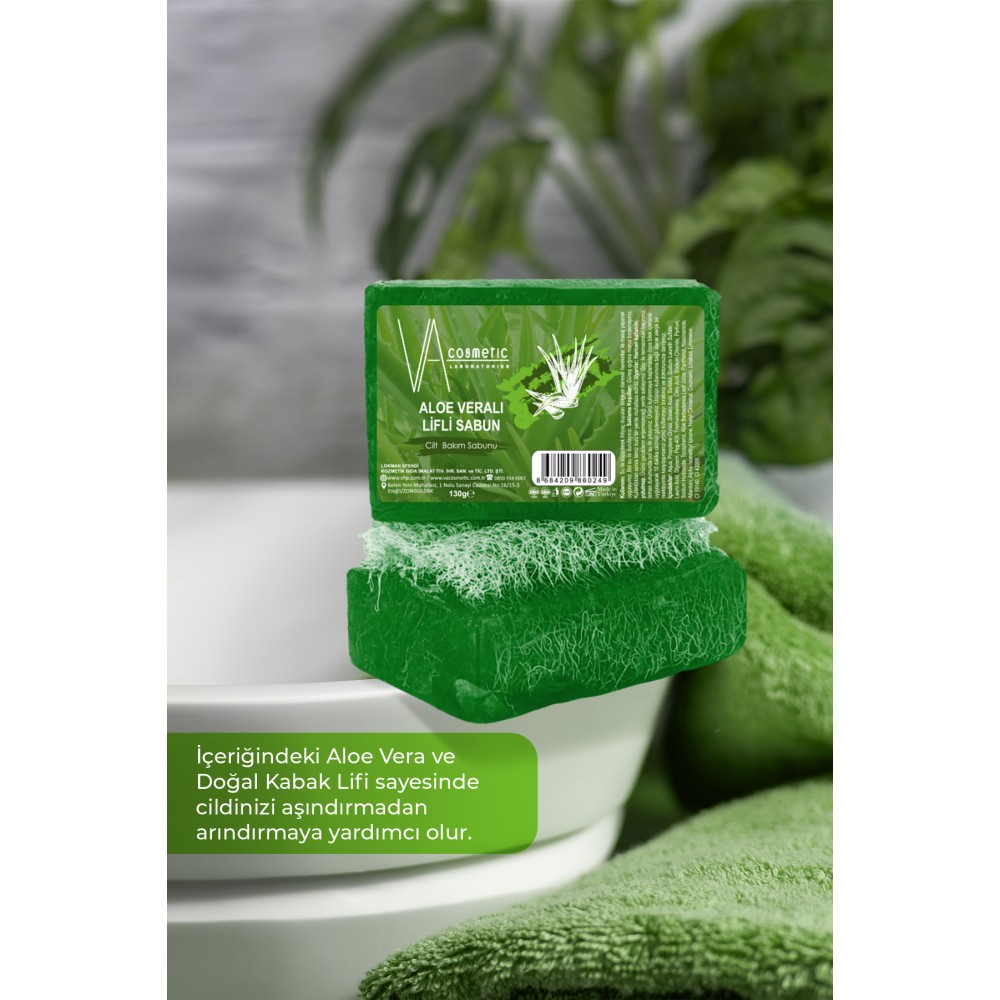VA COSMETIC ALOE VERALI LİFLİ SABUN