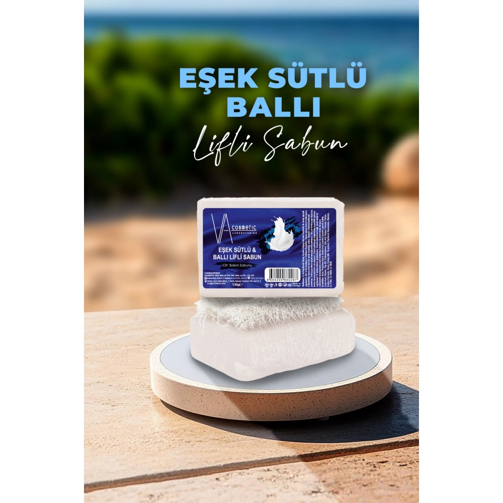 VA COSMETIC EŞŞEK SÜTLÜ BALLI LİFLİ SABUN