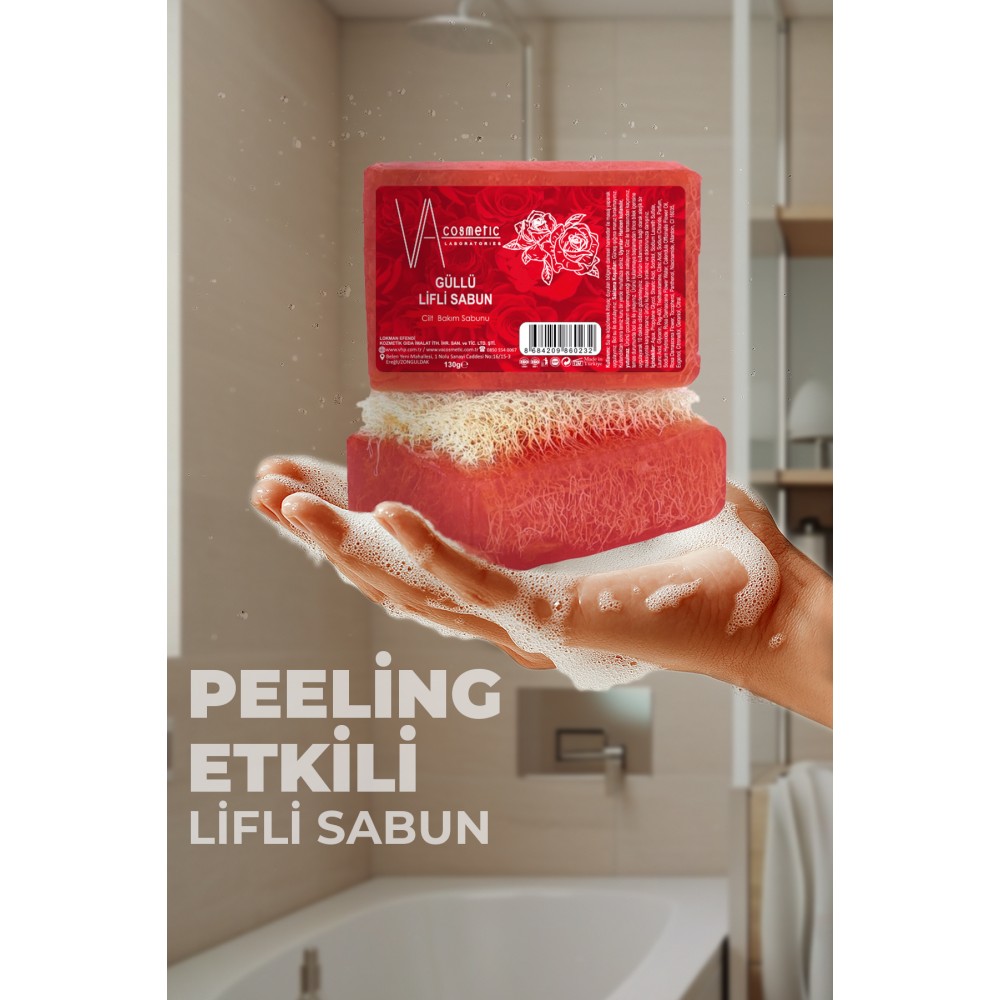 VA COSMETIC GÜLLÜ LİFLİ SABUN