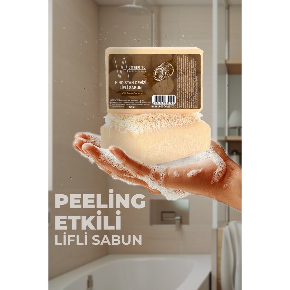 VA COSMETIC HİNDİSTAN CEVİZİ BALLI LİFLİ SABUN