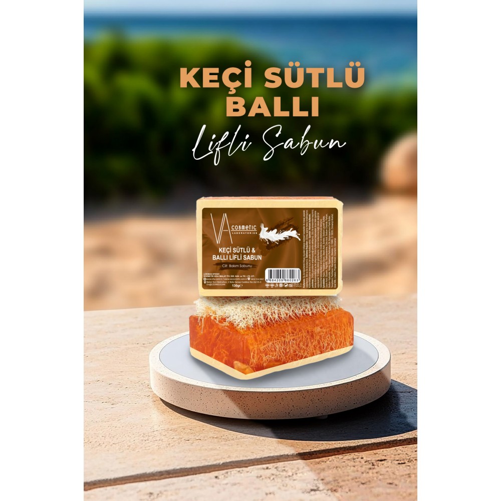 VA COSMETIC KEÇİ SÜTLÜ BALLI LİFLİ SABUN