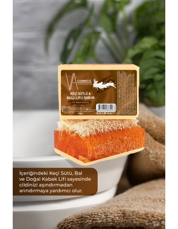 SABUN KEÇİ SÜTLÜ BALLI LİFLİ 130 G