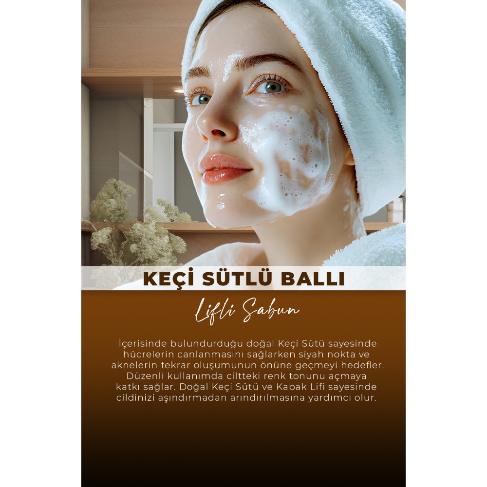 VA COSMETIC KEÇİ SÜTLÜ BALLI LİFLİ SABUN