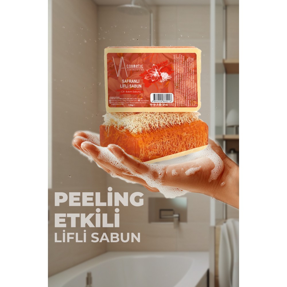 VA COSMETIC SAFRANLI LİFLİ SABUN