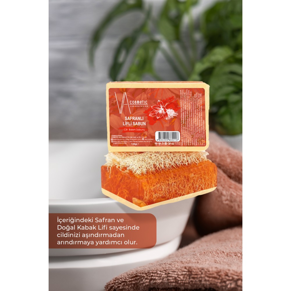 VA COSMETIC SAFRANLI LİFLİ SABUN