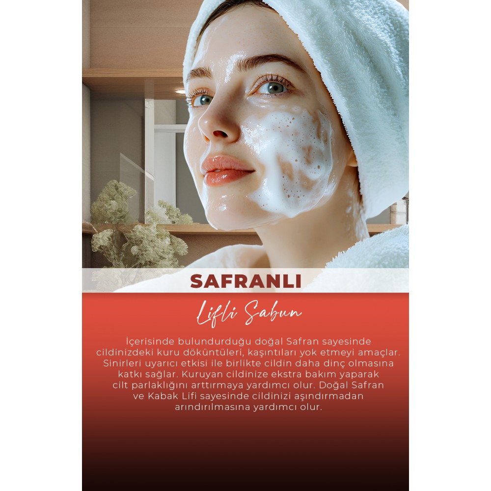 VA COSMETIC SAFRANLI LİFLİ SABUN