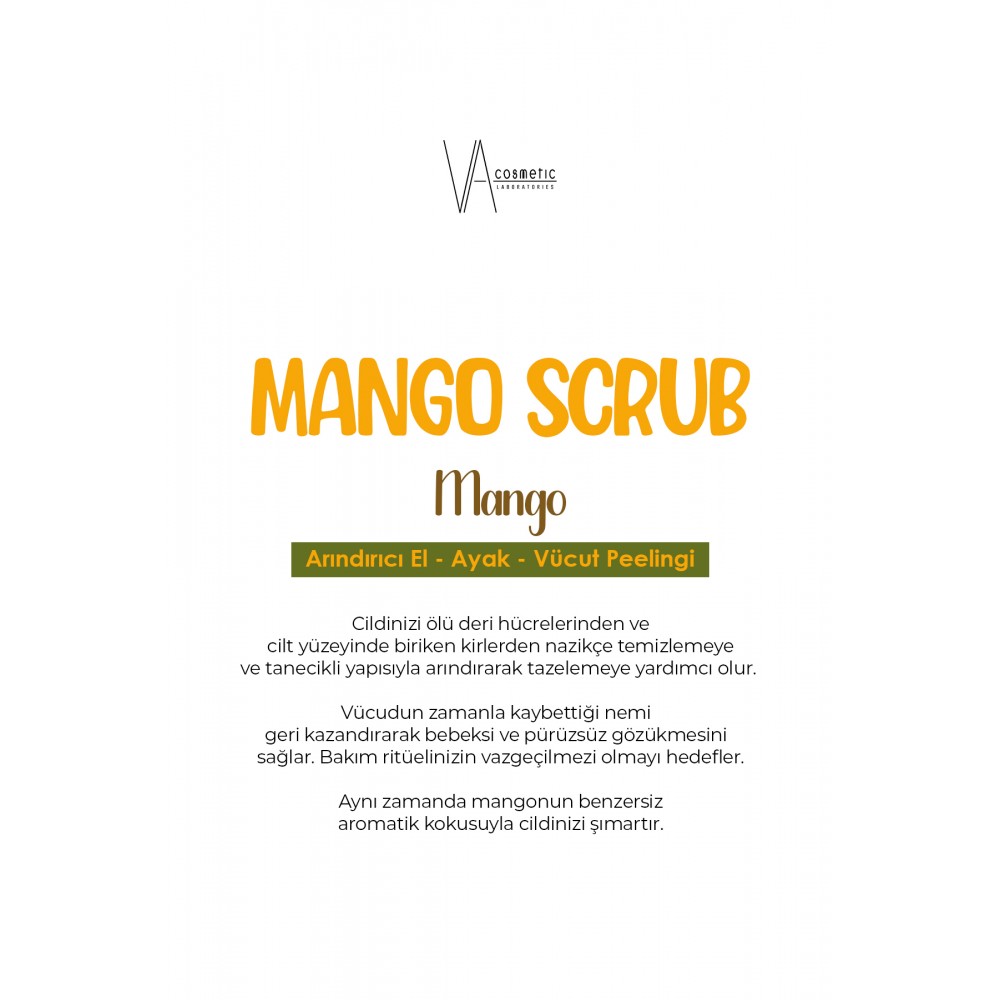 VA COSMETIC SCRUB MANGO 300 ML
