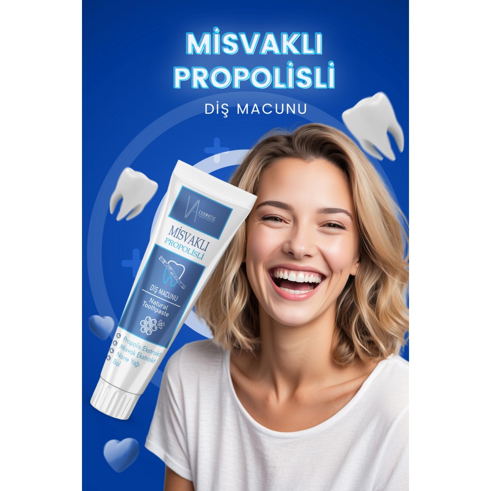 VA COSMETIC MİSVAKLI DİŞ MACUNU 100 ML