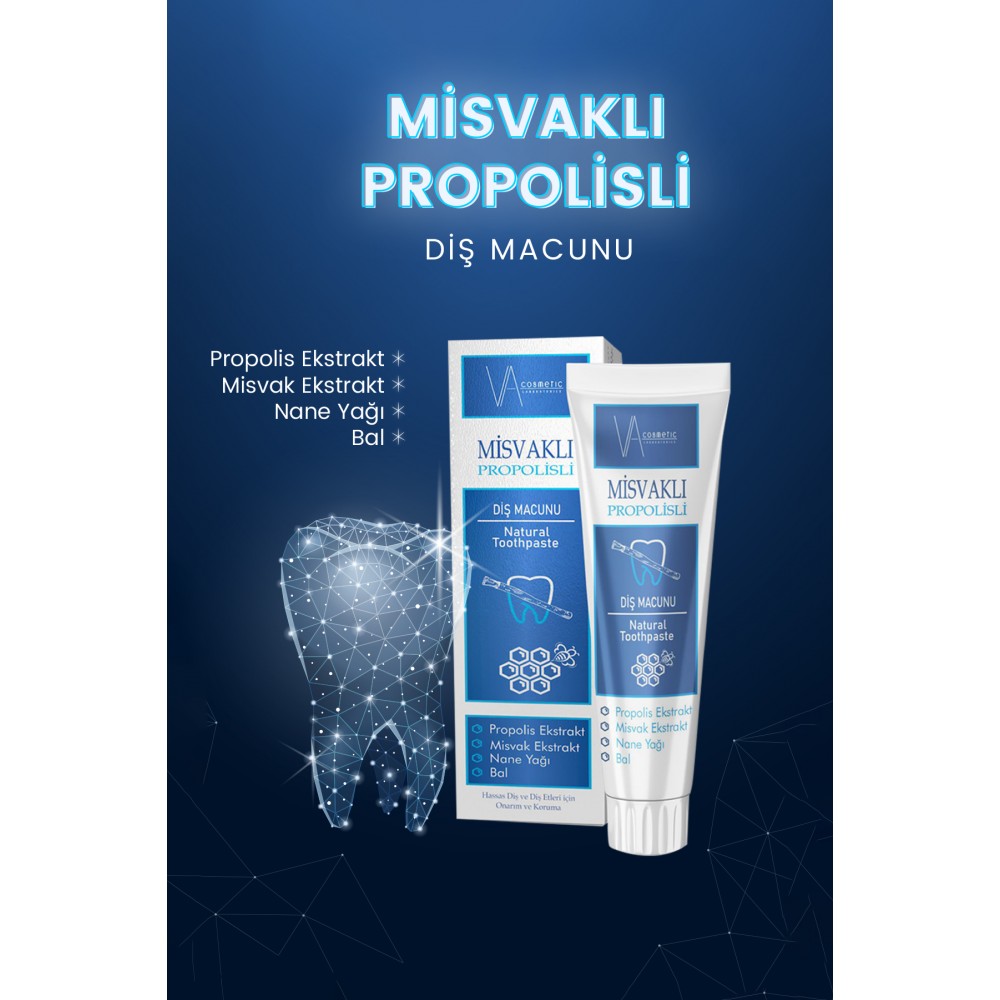 VA COSMETIC MİSVAKLI DİŞ MACUNU 100 ML
