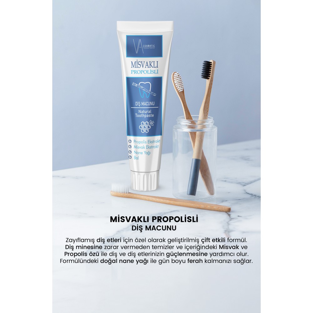 VA COSMETIC MİSVAKLI DİŞ MACUNU 100 ML