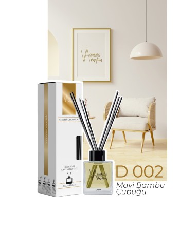 ODA KOKUSU D-002 MAVİ BAMBU ÇUBUĞU 120 ML
