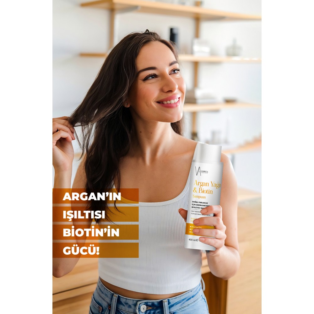 ŞAMPUAN VA COSMETIC ARGAN BIOTIN 400 ML