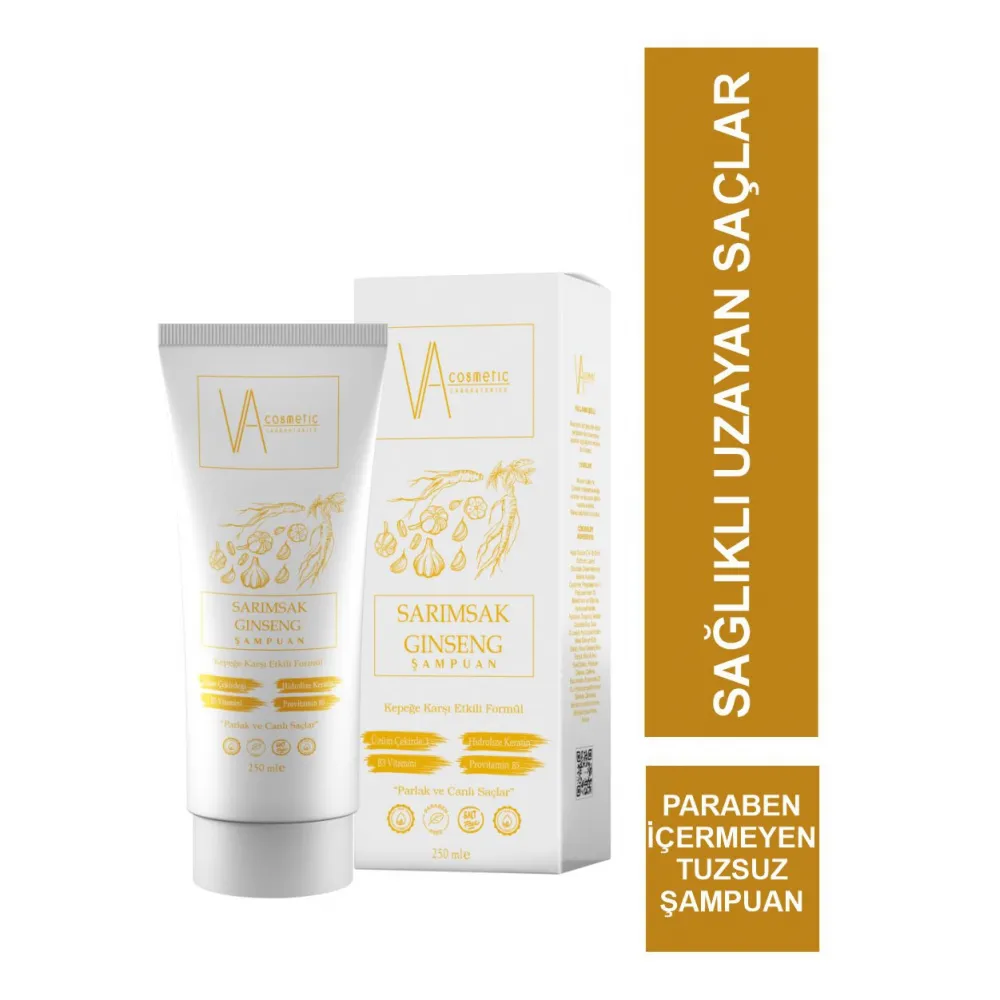VA COSMETIC SARIMSAK&GİNSENG ŞAMPUAN 250 ML VA COSMETIC SARIMSAK&GİNSENG ŞAMPUAN 250 ML